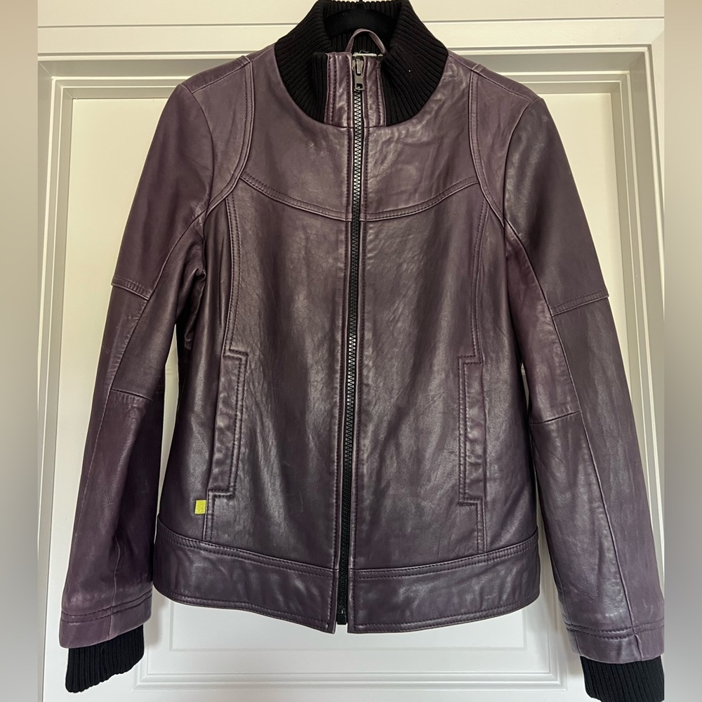 Purple Leather Jacket